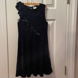 ZARA HOLIDAY black sparkle dress.  EUC worn 1x